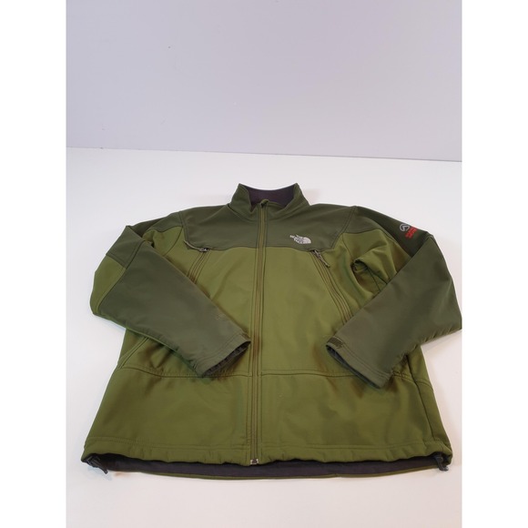 The North Face Jacket Mens Large Green Summit Series Windstopper Softshell Zip - Picture 1 of 16